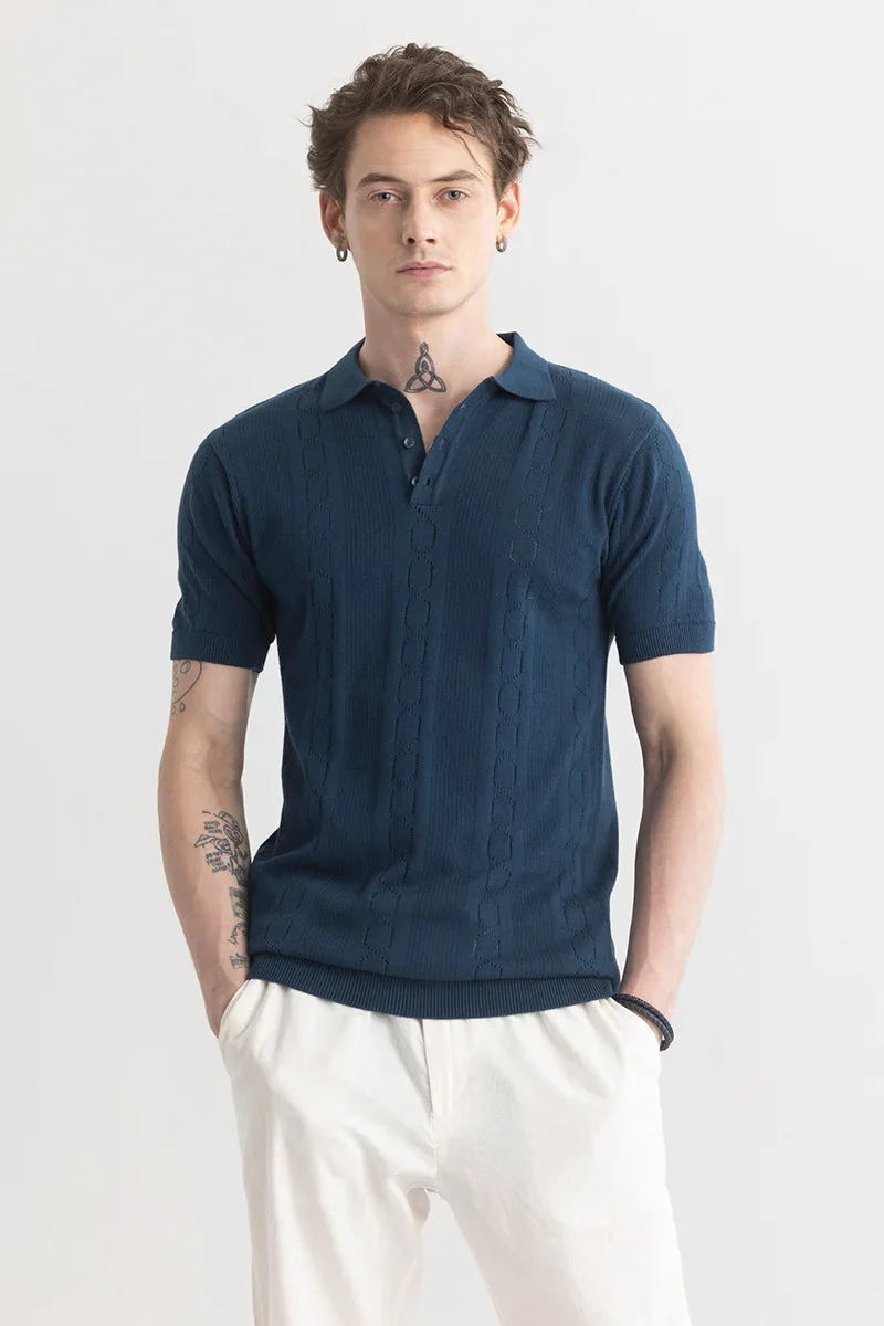 SNITCH StitchSensei Navy Polo T-Shirt